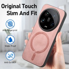 LR Joyful Xiaomi 14 Ultra Deri Ten-Dokunmatik Telefon Kılıfı Magsafe ile Uyumlu (Yurt Dışından)
