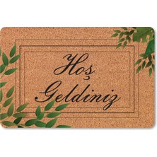 M&H Quality Modern Dijital Baskı - Hoş Geldiniz Yazalı Paspas - Kaymaz Taban Kapı Önü Paspası