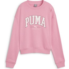 Puma Squad Crew Kadın Sweatshirt 68249348 Xs - Pembe