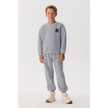 Nebbati Bg Store Erkek Çocuk Gri Sweatshirt