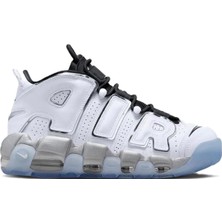 Nike Uptempo Air More Leather Sneaker Hakiki Deri Bilekli Spor Ayakkabı Beyaz