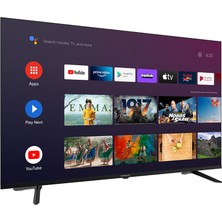 Wismann 58WSE8504 58" 147 Ekran Uydu Alıcılı 4K Ultra HD Lisanslı Android Smart LED TV