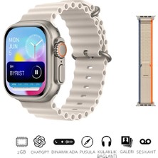 Hk9 Ultra 2 Max 2 GB Dahili Hafıza/chat Gpt/3d Animasyonlu Gen 4 Amoled Watch Ultra 2 Akıllı Saat