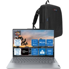 Lenovo Yoga Slim 6 Ryzen 5 7540U 16GB Lpddr5 Ram 2tb SSD 14" OLED Wuxga Dolby Vision Freedos L82X3004GTXF03 + Zetta Çanta