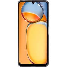 4U Sky Anti-Düşen Telefon Kılıfı Için Xiaomi Poco C65 4g Tpu Kılıf Temperli Cam-Şeffaf Siyah ile Elektroliz Çerçeve (Yurt Dışından)