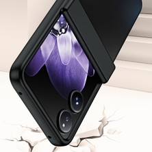 4U Sky Anti-Düşen Telefon Kılıfı Için Xiaomi Mix Flip 5g Kılıf Galvanik Sert Pc Koruyucu Telefon Kapağı-Mor (Yurt Dışından)