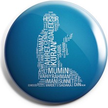 Major Selection Yazılar Iğneli Çanta Rozeti