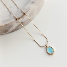 Vesce Atelier Nergis Gold Çelik Kolye
