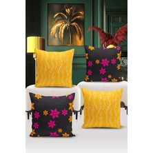 Bertille Home Klasik Serisi Çift Tarafı Dijital Baskılı  4'lü Kırlent Kılıfı Seti  (Classic Cover Set)