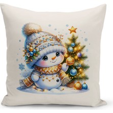 Bertille Home Yılbaşı Serisi Çift Tarafı Dijital Baskılı  4'lü Kırlent Kılıfı Seti (Christmas Noel Cushion Cover)