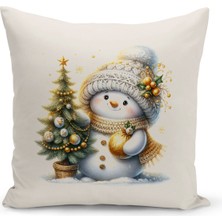 Bertille Home Yılbaşı Serisi Çift Tarafı Dijital Baskılı  4'lü Kırlent Kılıfı Seti (Christmas Noel Cushion Cover)