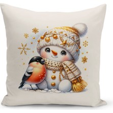 Bertille Home Yılbaşı Serisi Çift Tarafı Dijital Baskılı  4'lü Kırlent Kılıfı Seti (Christmas Noel Cushion Cover)