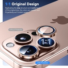 Lopard Apple Iphone 16 Pro Lens Kamera Koruyucu Premium Safir Parmak Izi Bırakmayan Cl-12