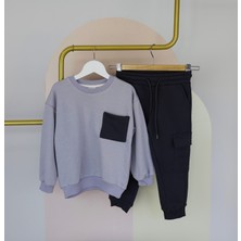 Samy Kids Gri Cepli Takım