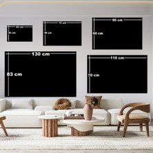 Exela Home Siyah Kanatlar Cam Tablo 4mm Dayanıklı Temperli Cam