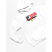 Swozz Formula 1 Ferrari Sf 1000 Baskılı 3 Iplik Kalın Kışlık Özel Tasarım Sweatshirt Hoodie