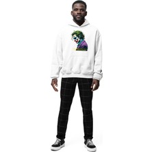 Swozz Joker Baskılı 3 Ip Kalın Kumaş Unisex Sweatshirt Hoodie