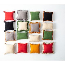 Bugi Home Collection Tek Renk 2'li Kırlent Kılıfı Bej Rengi 43X43