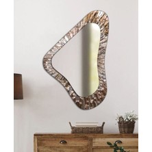 Exela Home Asimetrik Ayna Dijital Renkli Baskı Dekoratif Ayna