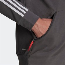 OEM Adidas Motion Fz Hood Gri Erkek Kapüşonlu Sweatshirt -HC0640