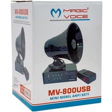 Magicvoice MV-800 Sütçü Anons Sistemi Hazır Set +Mikrofonlu