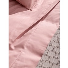 Kaay Pamuk Saten Yastık Kılıfı Dahil Nevresim Seti Çift Kişilik 200x220 Pembe