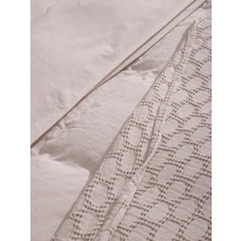 Kaay Premium Lastikli Çarşaf Dahil Nevresim Takımı Çift Kişilik 200 x 220 cm Taş