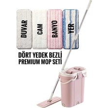 Mediterian Premıum Mop Set + Dörtlü Yedek Bez