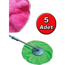 Mediterian Döner Başlıklı Havlu Mop Yedek Balerina Temsan TM078 (5 Adet)