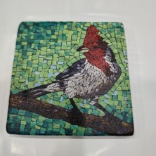 Mediterian Dekoratif Doğal Taş Banyo Gider Kapağı Süsü, 10x10 cm, şık ve estetik tasarım