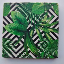 Mediterian Doğal Taş Dekoratif Banyo Gider Kapağı Süsü 10x10 cm