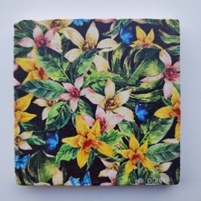 Mediterian Doğal Taş Dekoratif Banyo Gider Kapağı Süsü 10x10 cm