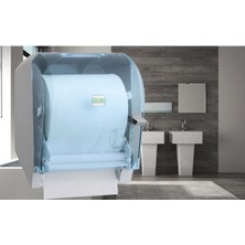 Mediterian Vialli K8T Levercut Manuel Rulo Kağıt Havlu Dispenseri Aparatı Şeffaf