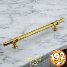 Maça Gold Metal Kulp 192 mm -19.2 cm Mobilya Çekmece Mutfak Dolabı Dolap Kulpları Kulbu Kulpu Altın