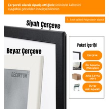 Decoryum Bmw Series E30 Çerçeveli Poster Tablo - Siyah Beyaz Doğal Araba Tablo