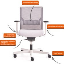 Nurus Uneo Soho Gri Ergonomik Çalışma Sandalyesi
