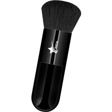 Demstar Professional Make-Up Luxury Full Black Kabuki Fondöten Ve Allık Makyaj Fırçası