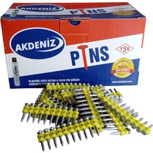 Akdeniz 2.9X27 mm Metal - Beton Pin Kademeli Tabanca Çivisi Gazsız