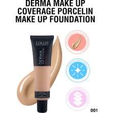 Lollis Derma Make Up Coverage Porcelain Make Up Foundation / Derma Yüksek Kapatıcı Porselen Fondöten