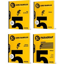 Hız Yayınları  2025 5. Sınıf Türkçe Fen Sosyal Paragraf Soru Seti 4 Kitap Güncel Müfredat