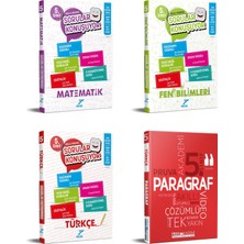 Pruva Yayınları  2025 5. Sınıf Matematik + Fen Bilgisi + Türkçe + Paragraf Soru Seti 4 Kitap Güncel Müfredat