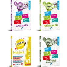 Pruva Yayınları  2025 5. Sınıf Matematik + Fen Bilgisi + Ingilizce + Din Kültürü Soru Seti 4 Kitap Güncel Müfredat