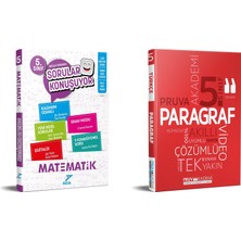 Pruva Yayınları  2025 5. Sınıf Matematik + Paragraf Sorular Konuşuyor Seti 2 Kitap Güncel Müfredat