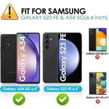 Etiget Samsung Galaxy S23 Fe / A54 Ekran Koruyucu, Temperli Cam Hd 3'lü Paket