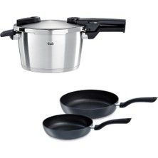 Fissler Vitaquick Premium 4,5 Litre Düdüklü Tencere + Tava Set