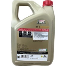 Castrol Edge 'Gm Dexos 2' 5W-40 4 Litre Motor Yağı ( Üretim Yılı: 2023 )