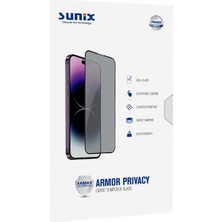 Sunix Iphone 15 Pro Max Ile Uyumlu Darbeye Dayanıklı Armor Hayalet Ekran Koruyucu Cam