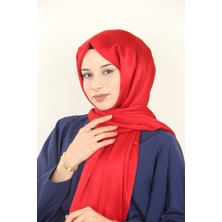 Kırmızı Berussa Jakarlı Janjan Şal