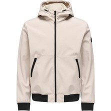 Only & Sons Erkek Mont Gümüş 22029276 Onsbowıe Softshell Bomber Otw Noos