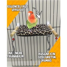 Ozzi Petshop Ozzi Petshop Sevda Papaganı Için Özel Kadife Sıcak Kumaş Kuş Yatağı + Hediye